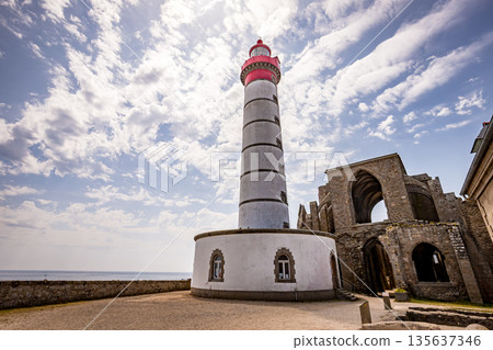 Saint-Mathieu Lightouse, Plougonvelin, finistere, brittany, france Saint-Mathieu Lightouse, Plougonvelin, finistere, brittany, france 135637346