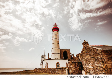 Saint-Mathieu Lightouse, Plougonvelin, finistere, brittany, france 135637348