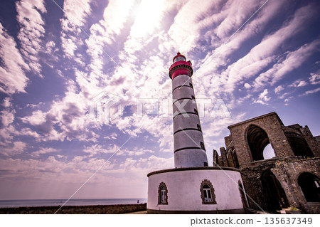 Saint-Mathieu Lightouse, Plougonvelin, finistere, brittany, france Saint-Mathieu Lightouse, Plougonvelin, finistere, brittany, france 135637349