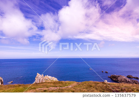 Pointe Brezellec, finistere, brittany, france Pointe Brezellec, finistere, brittany, france 135637579