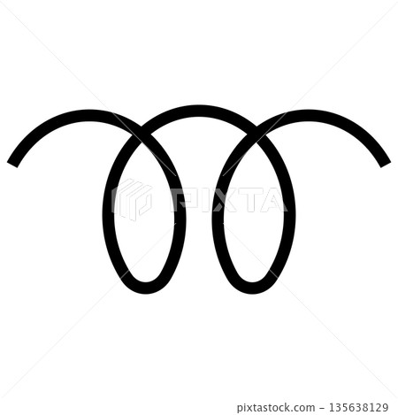 Glow plug warning symbol black dashboard automotive ignition coil icon 135638129