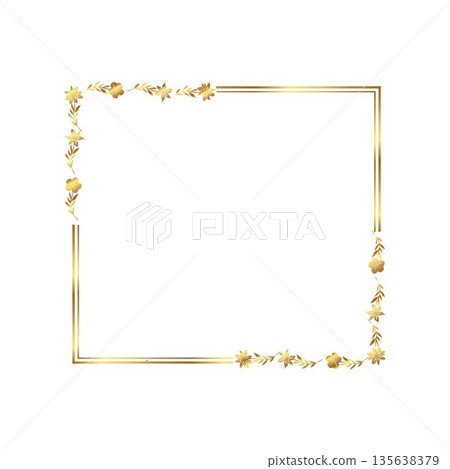 vector illustration Print design floral frame free character 135638379