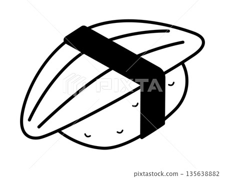 鰻魚壽司圖示（單色） 135638882