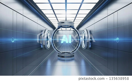 AI-powered biometric door 135638958