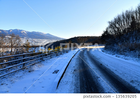 築摩觀景線（左側背景為淺山/富富市政府附近）（長野縣上田市）[2026.1] 135639205