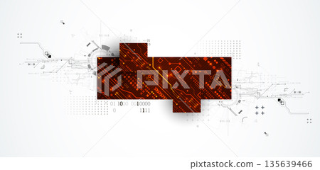 Abstract technology background. Communication concept, futuristic digital innovation background. Vector illustration Abstract technology background. Communication concept, futuristic digital innovation background. Vector illustration 135639466