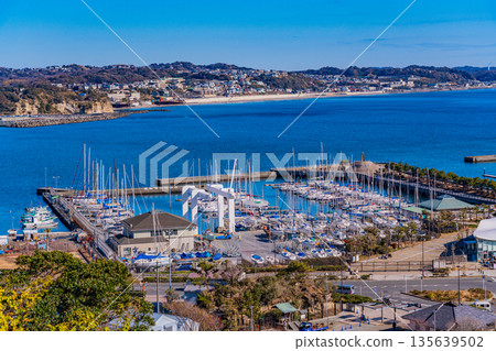 (Kanagawa Prefecture) Enoshima Shonan Port Moored yachts 135639502