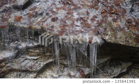 Spray ice on the Abu River 135641391