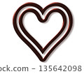 Heart's chocolate 135642098