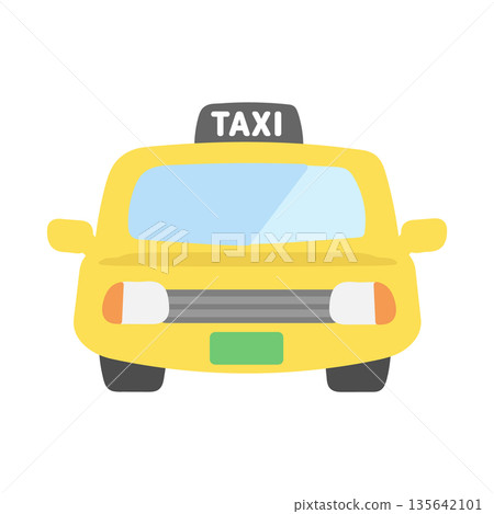 出租車插圖 135642101