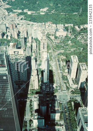 View from the upper floors of Taipei 101 View from the upper floors of Taipei 101 135642135