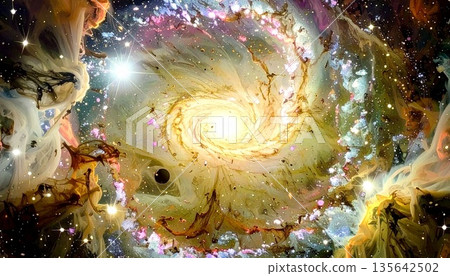nebula and stars in outer space nebula and stars in outer space 135642502