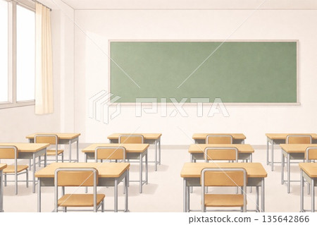 Quiet time in an empty classroom Quiet time in an empty classroom 135642866