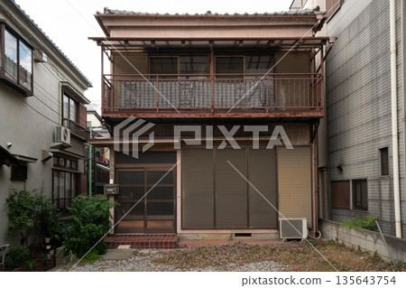 An empty house with no one living in it, a rusty ruin with no one living in it An empty house with no one living in it, a rusty ruin with no one living in it 135643754
