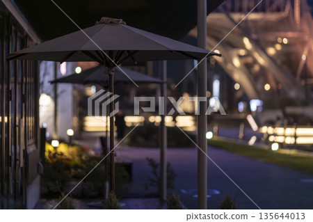 Stylish cafe at night Stylish cafe at night 135644013