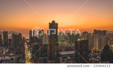 Jan 9 2026 Twilight Scene Over Yen Chow Street in Sham Shui Po Jan 9 2026 Twilight Scene Over Yen Chow Street in Sham Shui Po 135644113