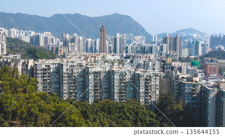 Jan 15 2026 Bright Daylight Illuminates Urban Skyline Across Kowloon Tong North Jan 15 2026 Bright Daylight Illuminates Urban Skyline Across Kowloon Tong North 135644155