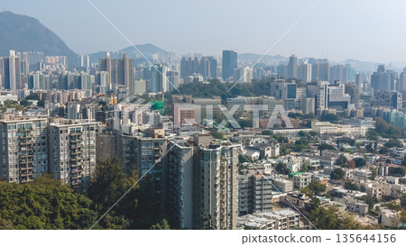 Jan 15 2026 Bright Daylight Illuminates Urban Skyline Across Kowloon Tong North Jan 15 2026 Bright Daylight Illuminates Urban Skyline Across Kowloon Tong North 135644156