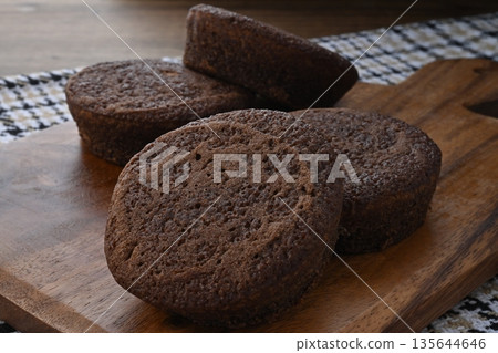 Chocolate Custard Cake 135644646