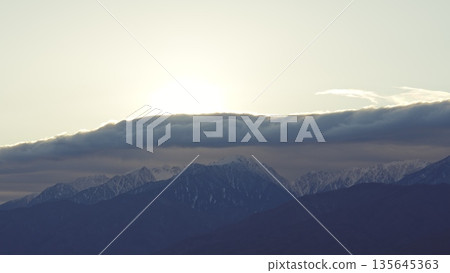 Komagatake dake in winter 135645363