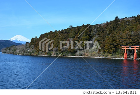 Mount Fuji from Lake Ashi, Kanagawa Mount Fuji from Lake Ashi, Kanagawa 135645811