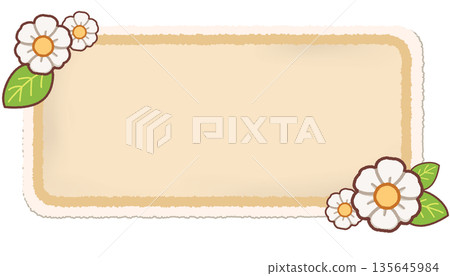 簡易花卉橫幅（面板） 135645984