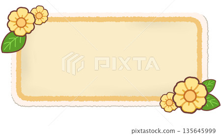 Simple flower banner (panel) 135645999