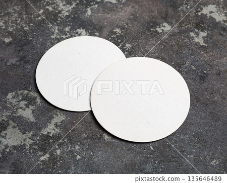 Two blank beer coasters Two blank beer coasters 135646489