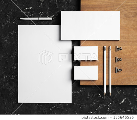 Blank corporate stationery 135646556