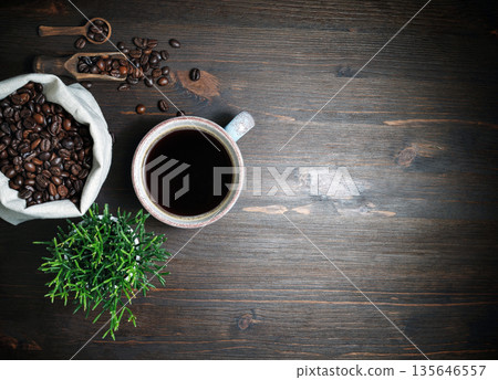 Fresh delicious coffee Fresh delicious coffee 135646557