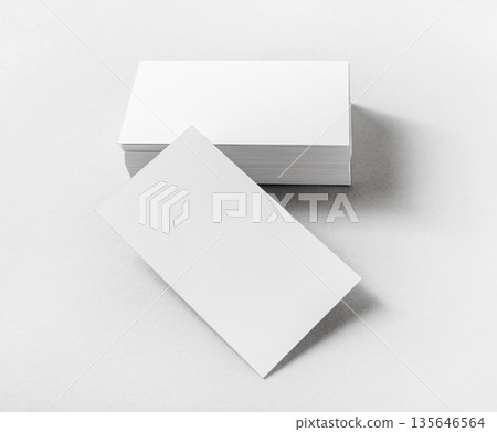 Blank business cards Blank business cards 135646564