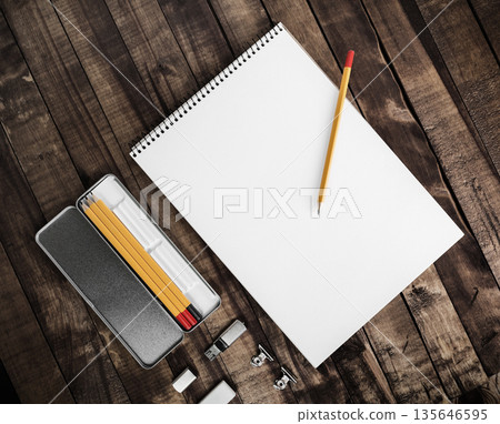 Blank branding stationery 135646595