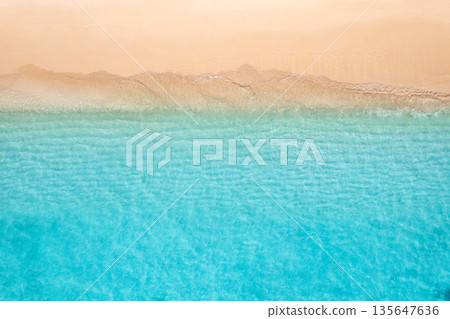 Relax aerial beach scenic tropical coastline summer landscape 135647636