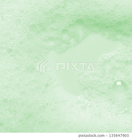 The texture of detergent foam or shampoo or shaving gel. 135647903