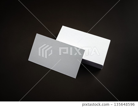 White business cards 135648596