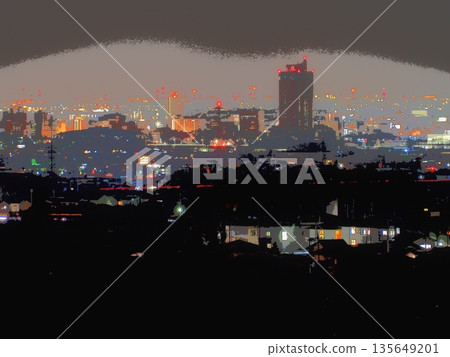 Night view near Gunma Prefectural Office (afr20260117042328) 135649201