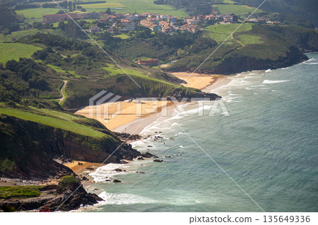 Gijon is a vibrant coastal city in Asturias, Spain, known for its beaches, culture, and maritime heritage. 135649336