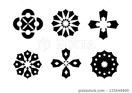 Design Elements Set. Abstract Icons. 135649400