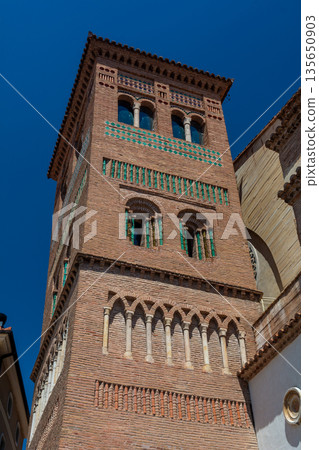 Mudejar Tower of San Pedro Church in Teruel Mudejar Tower of San Pedro Church in Teruel 135650903