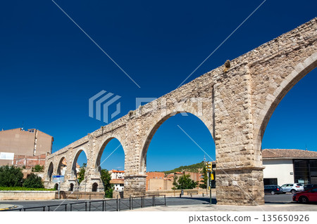 Historic aqueduct in Teruel, Spain Historic aqueduct in Teruel, Spain 135650926