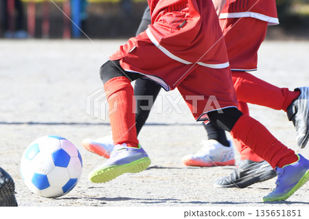 Soccer player to dribble 135651851