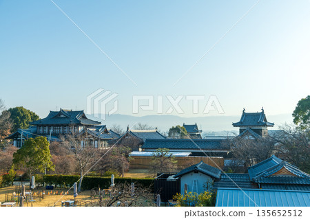 從郡山城天守閣下方一層平台向東眺望 從郡山城天守閣下方一層平台向東眺望 135652512