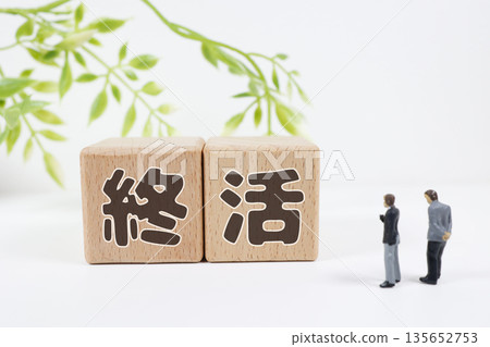 Image of wooden blocks and a white background representing end-of-life planning. Image of wooden blocks and a white background representing end-of-life planning. 135652753