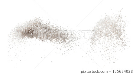 Perlite rock flying explosion, perlite white stone fall down abstract garden decorate. Perlite volcano stone splash throwing in Air. White background Isolated high speed shutter, freeze action Perlite rock flying explosion, perlite white stone fall down abstract garden decorate. Perlite volcano stone splash throwing in Air. White background Isolated high speed shutter, freeze action 135654028