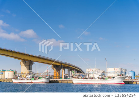 "Aomori Prefecture" Hachinohe Port Scenery Hachinohe City "Aomori Prefecture" Hachinohe Port Scenery Hachinohe City 135654254