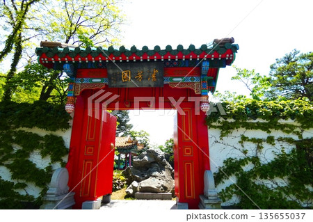 流行的中國花園 流行的中國花園 135655037