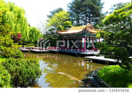 流行的中國花園 流行的中國花園 135655038