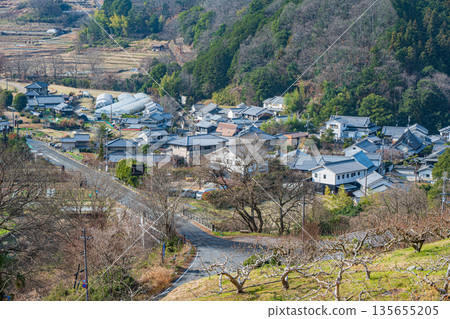 Winter scenery of Asuka Village, Nara Prefecture Winter scenery of Asuka Village, Nara Prefecture 135655205