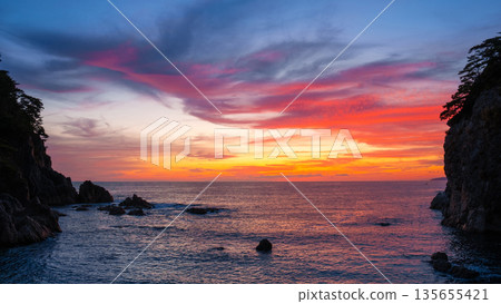 Sasagawa flow/evening view Sasagawa flow/evening view 135655421