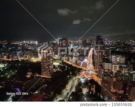 The never-quiet night view of the city The never-quiet night view of the city 135655626